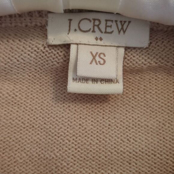 J. Crew Lace Crochet Sleeve Flower Embellished Appliqué Sweater - Picture 5 of 8